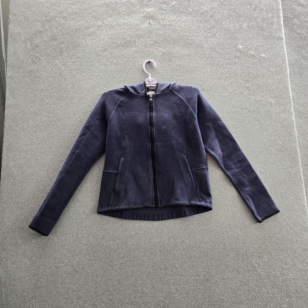 Lululemon Women Hoodie 4 Blue Fleece Scuba Full Zip Oversized